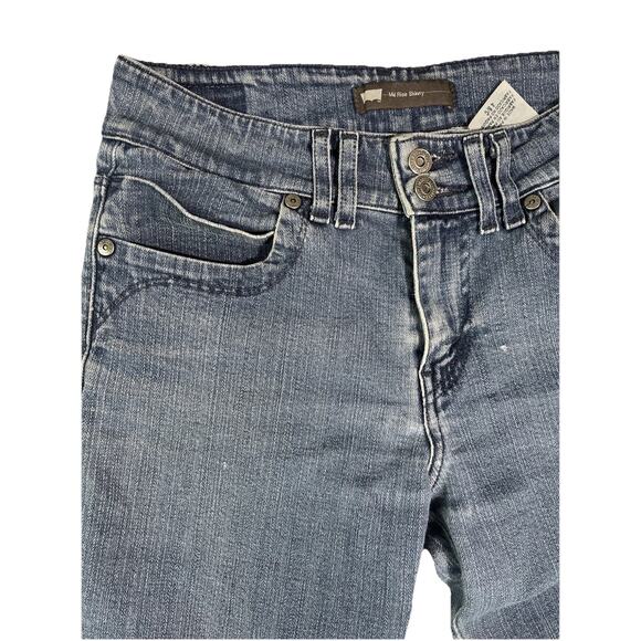 Levi's Mid Rise Skinny Jeans Women's 4 Blue Flap Pockets Rodeo Western - Picture 2 of 4